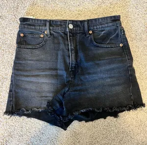 American Eagle black jean shorts size 2 thumbnail 1