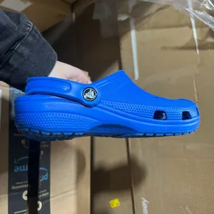CROCS Bright Cobalt Blue Classic Rubber Slip On Clogs Size 7 Women's 5 Men's $50 thumbnail 3
