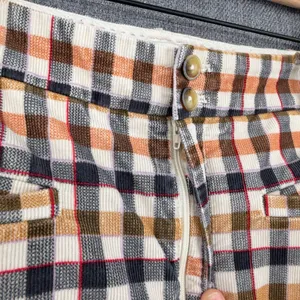 Anthropologie Essential Collection Plaid Corduroy Straight Leg Trouser Pant 12 thumbnail 4