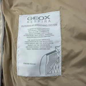 GEOX Respira Womens Beige Utility Jacket Size 8 Breathable Windproof Coat W5220D thumbnail 4