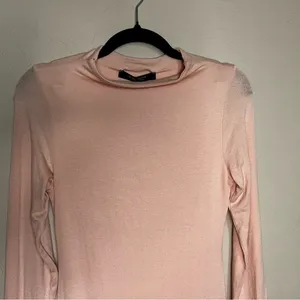 Baby Mama X Naked Wardrobe NWT Maternity Peach Pink Bodycon Soft‎ Dress thumbnail 4