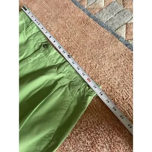 Vintage Ivy Crew Women’s High-Rise Pleated Green Shorts Bermuda Size 36 thumbnail 3