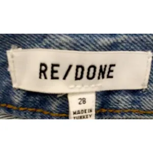 RE/DONE 90s High Rise Loose Jeans Womens 28 Worn Blue Straight Leg NWT thumbnail 6
