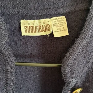 Vintage Country Suburbans 100% Wool Navy Jacket Womens M Gold Buttons Hong Kong thumbnail 5