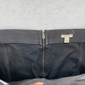 J. Crew Charcoal Stretch‎ Mid Rise Pixie Pant Seamed Skinny Exposed Zipper thumbnail 5