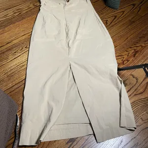 Zara Halter Neck Dress Size XL Beige Midi Maxi thumbnail 5
