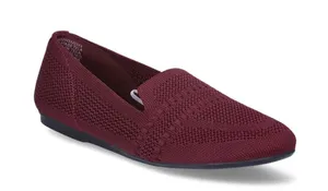 Time and Tru Womens Loafers Knit Burgundy Size 6.5 thumbnail 1