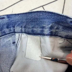 Roughrider by Circle T Vintage Western Jeans‎ Blue Denim V-Yoke Concho 28x34 thumbnail 9