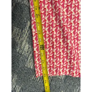Vineyard Vines Pajama Pants Womens Medium Pink Red Seahorse Santa Print Lounge thumbnail 3