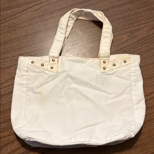 True Religion Canvas Tote Bag Magnetic Closure Floral Buddha Boho thumbnail 2