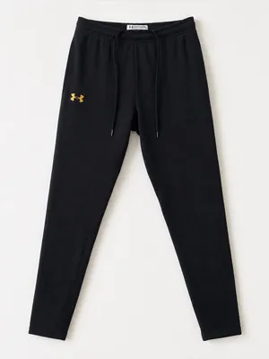 Under Armour Girls Large Fleece Lined Athletic Pants Black Performance Joggers thumbnail 1
