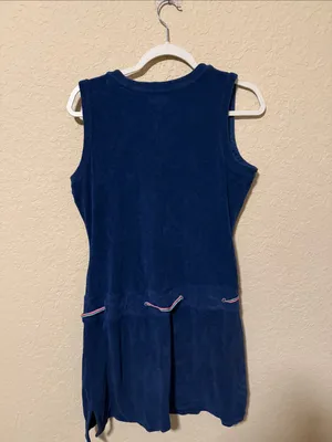 Lilly Pulitzer Royal Blue Dress with Pink and Green Trim thumbnail 3