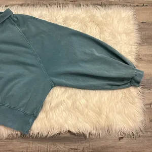 Peach Love California CA oversized weathered sweatshirt raglan balloon sleeves L thumbnail 9