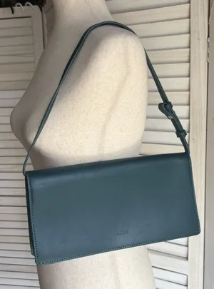 BCBGMAXAZRIA Slate Blue clutch purse thumbnail 1