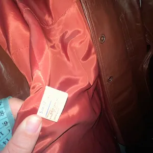 Vintage Avanti Brown Leather Trench Coat from the 1970’s Size Small thumbnail 9