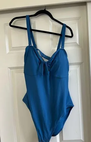 Old Navy Brand New Blue One-Piece Swimsuit thumbnail 1