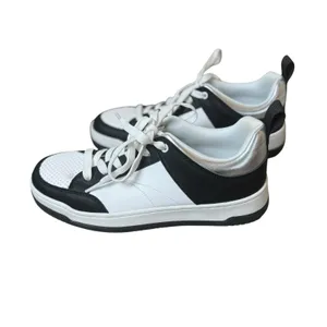 Steve Madden Black White Renigade‎ Low Top Sneakers Shoes Women's Size 7.5 thumbnail 5
