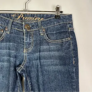 Rue 21 Premiere Y2K Blue Wash‎ Mid Rise Bootcut Jeans 1/2 thumbnail 3