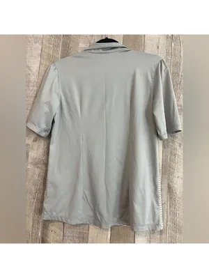 Maggie Lane Women's Medium Short Sleeve Gray Polo Shirt thumbnail 6