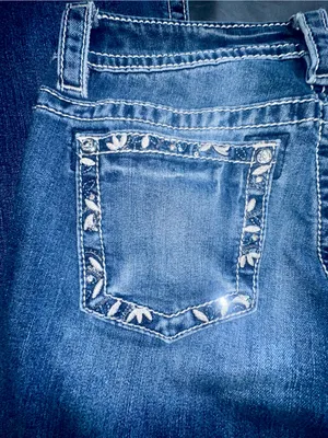 Miss Me Western Floral Border Bootcut Jeans! thumbnail 6