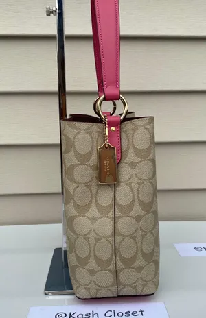 Coach Bucket Signature Small Town Bucket Bag  & Wallet bundle thumbnail 6