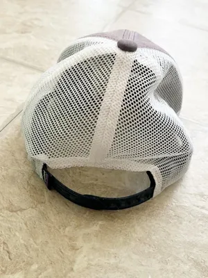 Patagonia P-6 Logo LoPro Trucker Hat Gray White Mesh Snapback Y2K Gorpcore thumbnail 7