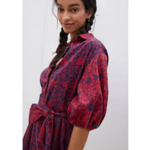 Anthropologie x Sachin & Babi nightingale purple floral shirt dress M thumbnail 9