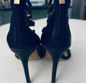 Vince Camuto Black Caged Gladiator High Heel Sandals thumbnail 14
