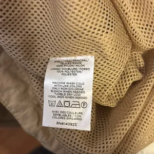 Lou Grey Tan Mylon Rain Jacket Nwts Size Xl 2 Side Pockets Full Zipper No Hood thumbnail 8