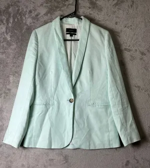 J.Crew Parke Blazer Mint Green Linen Blend Single Button Coastal Preppy Womens 4 thumbnail 1