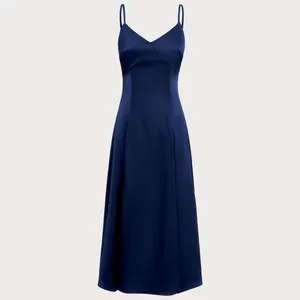 Rihoas Navy A-Line Slip Maxi Dress thumbnail 6