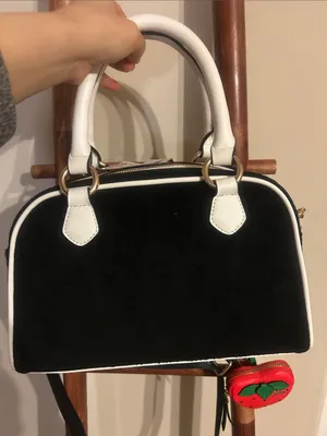 Juicy Couture Sweet N Juicy Apple Satchel Bag Liquorice thumbnail 4