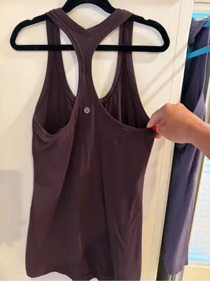 Lululemon Racerback Tank Top - dark plum! Size 4/6 thumbnail 2