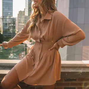 VICI | Sarabeth Pintuck Button Down Shirt Dress thumbnail 3