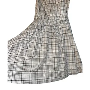 New Free Assembly Plaid Midi Dress XXL Picnic Sundress Smocked Clean Girl Preppy thumbnail 4
