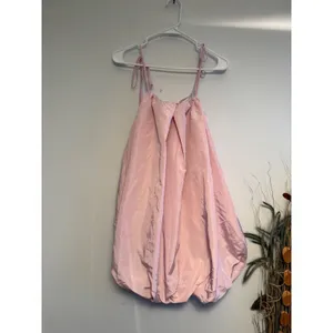Old Navy The Occasion Pink Bubble Hem Mini‎ Dress Tie Strap Tall Medium 303 thumbnail 3