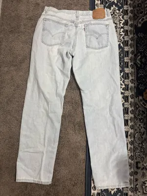 vintage 1995 light wash 505 low rise jeans thumbnail 1