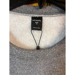 Just Fashion Now gray kitten sweatshirt, fuzzy inside size medium nwt (2341) thumbnail 2