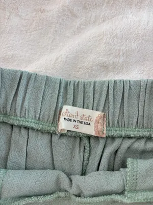 Altar'd State Mint Green Linen Shorts thumbnail 3