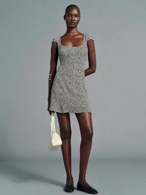 New Reformation Blaine Flat Black Leather Size 8 thumbnail 2