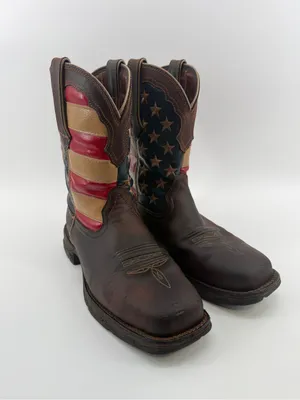 Durango Lady Rebel Steel Toe American Flag Western Work Boots 9.5 thumbnail 3