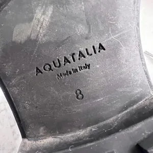 Aquatalia Womens Black Leather Suede Hiker Boots Made in Italy Lug Sole Size 8 thumbnail 6