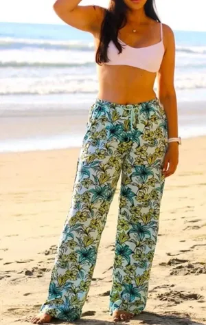 Beach Riot Blue Lagoon Beach Pants Size‎ Large thumbnail 1