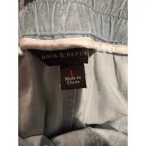 Rock & Republic Light Blue Jean Joggers Sz L thumbnail 6