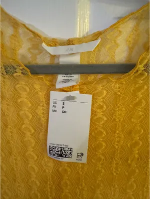 H&M Yellow Lace Maxi Dress thumbnail 3