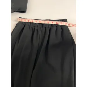 Davis & Dani Black 2 Pc Matching Set Size Small Flowy Pants & Top thumbnail 16