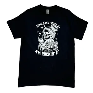 Copied - I’m Rockin’ It Women’s X-Large T-Shirt Short Sleeve Black Crew Neck thumbnail 2