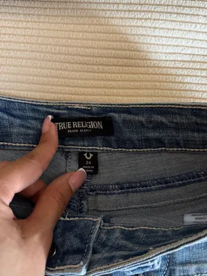 True Religion Women’s Low-Rise Denim Shorts – Size 24 thumbnail 3