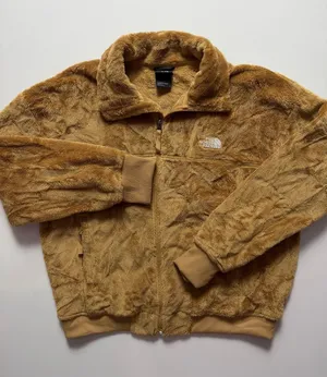 The North Face Osito Lux Fleece Full Zip, Brown, Size L thumbnail 1