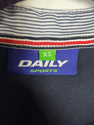 Daily Sports Women's Sleeveless Navy Golf Polo with Striped Trim thumbnail 4